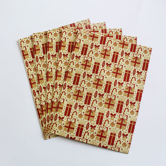 Pack Papel de Regalo Bastones Navideños