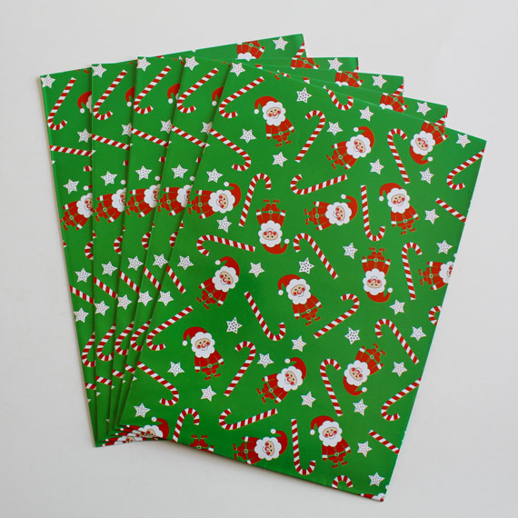 Pack de Papel de Regalo Bastones y Duendes