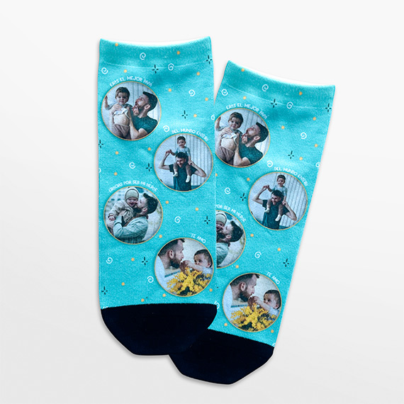 Calcetines Cortos Personalizados Diseño Papá - Emotions