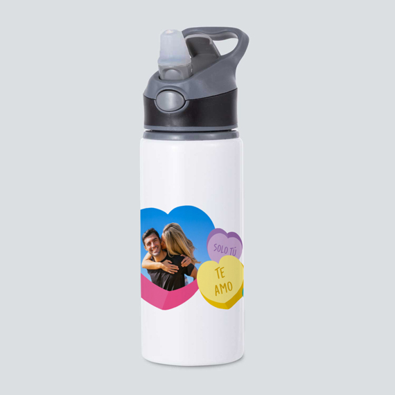 Botella 650 cc Corazones de Colores