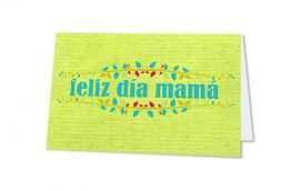 Tarjeta Díptica Mamá 2 Horizontal (10 unidades)