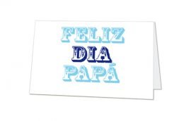 Tarjeta Díptica Papá 4 Horizontal (10 unidades)