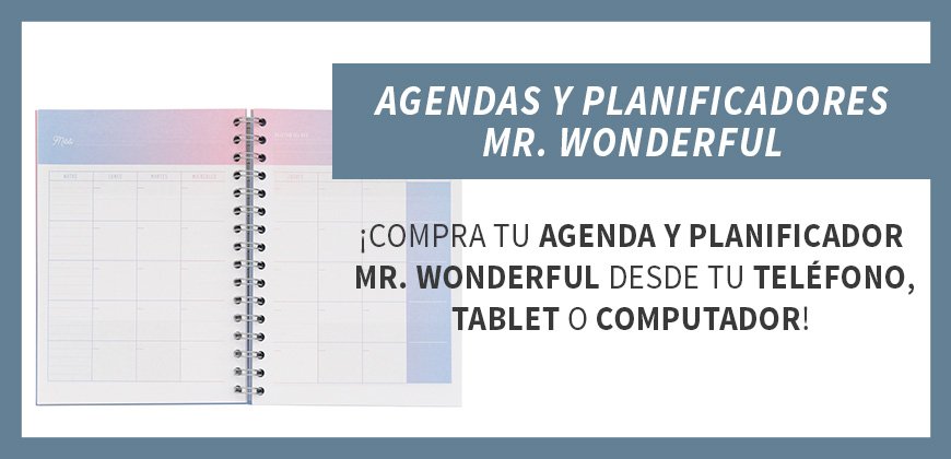 Mr. Wonderful» Agendas y Planificadores