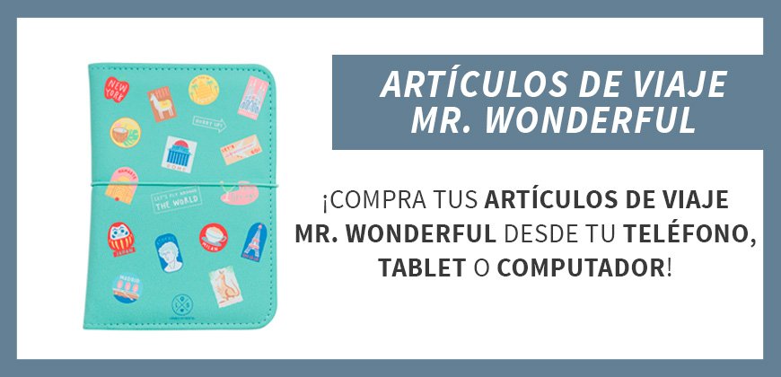 Mr. Wonderful» Artículos de Viaje