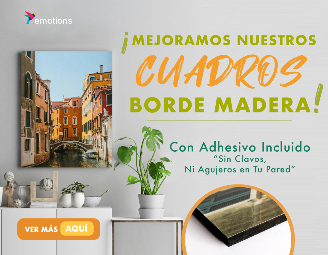 Cuadros Borde Madera Personalizados