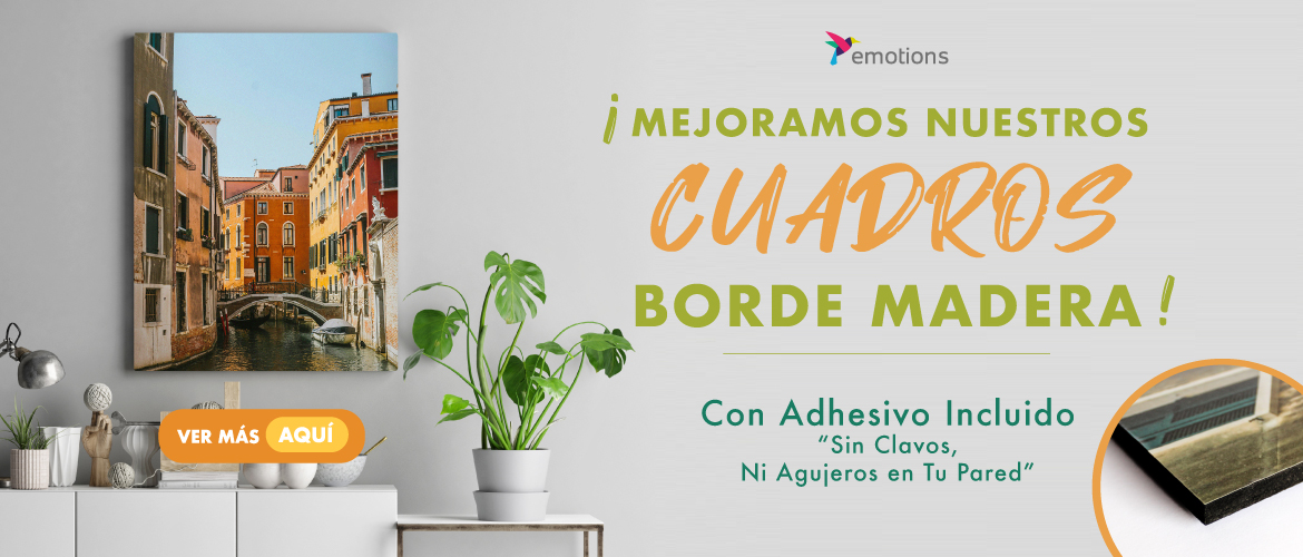 Cuadros Borde Madera Personalizados