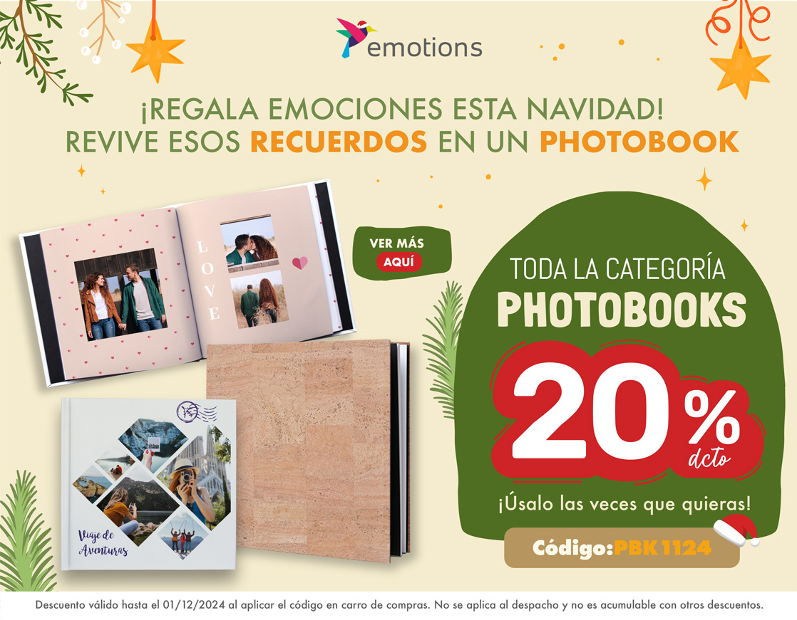 20% dcto Photobooks