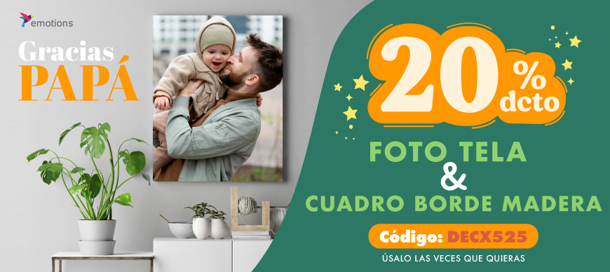 Decoración Hogar» Cuadro Borde Madera y Foto Tela