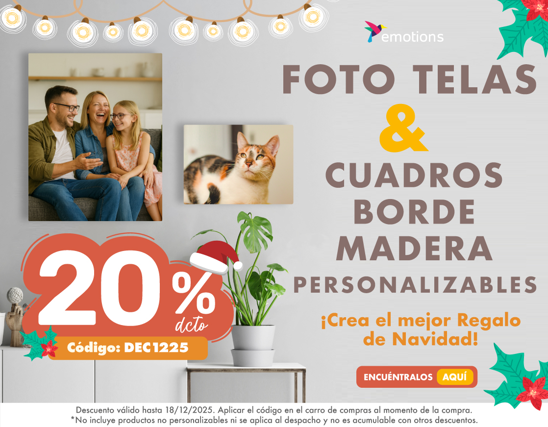 20% dcto. en Cuadros Personalizables